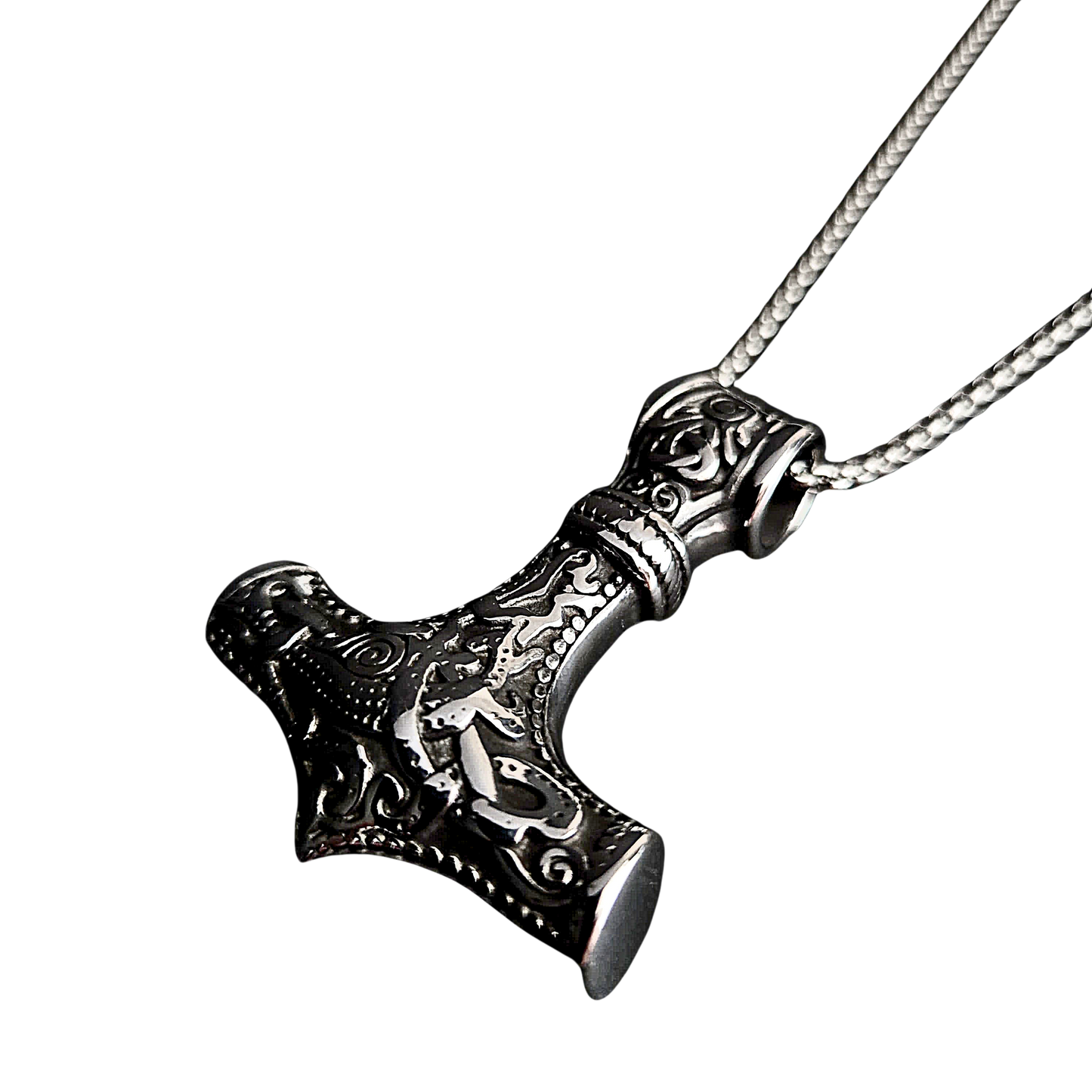Collar Martillo de Thor – Fuerza, Protección y Poder Divino | Acero Inoxidable 316