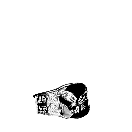 Anillo Águila – Visión y Libertad | Acero Inoxidable 316