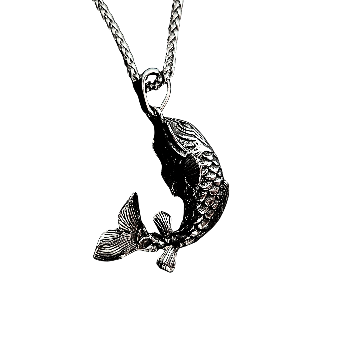 Collar Pez Koi – Resiliencia y Transformación | Acero Inoxidable 316