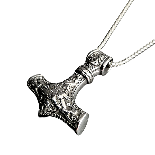 Collar Martillo de Thor – Fuerza, Protección y Poder Divino | Acero Inoxidable 316