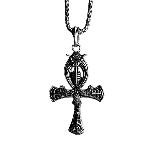 Collar Llave de Ankh – Vida, Protección y Sabiduría Ancestral | Acero Inoxidable 316