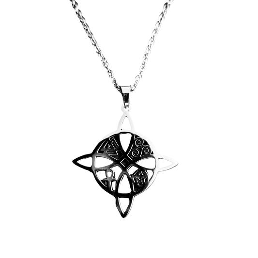 Collar Nudo de Bruja – Sabiduría Ancestral | Acero Inoxidable 316