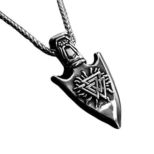 Collar Flecha – Dirección, Coraje y Protección Vikinga | Acero Inoxidable 316