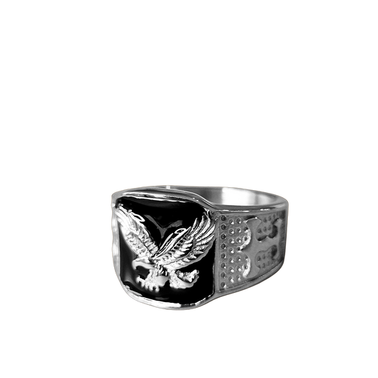 Anillo Águila – Visión y Libertad | Acero Inoxidable 316